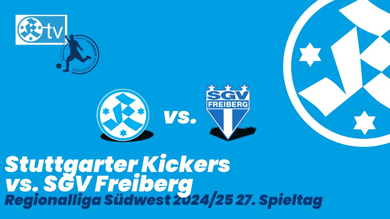 27. Spieltag Regionalliga Südwest 2024/25 Spielbericht Stuttgarter Kickers - SGV Freiberg