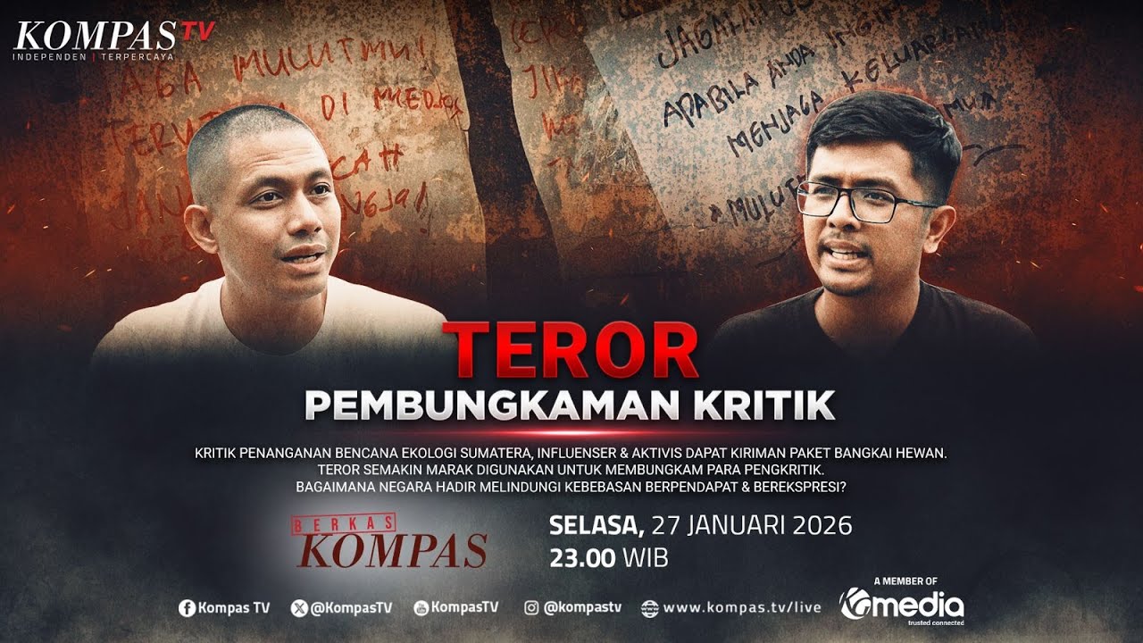 LIVE - Teror Pembungkaman Kritik: Menilik Kasus DJ Donny dan Aktivis Greenpeace | BERKAS KOMPAS