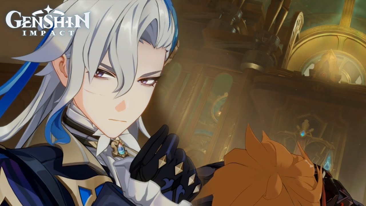 Neuvillette Knocks Down Tartaglia | Archon Quest Chapter IV: Act II Part 2 (JP) | Genshin Impact