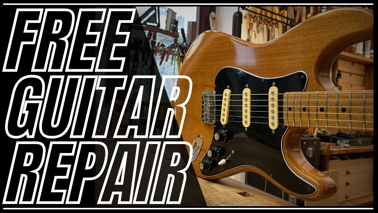 No Budget Vintage Kay Stratocaster Guitar Repair Restoration