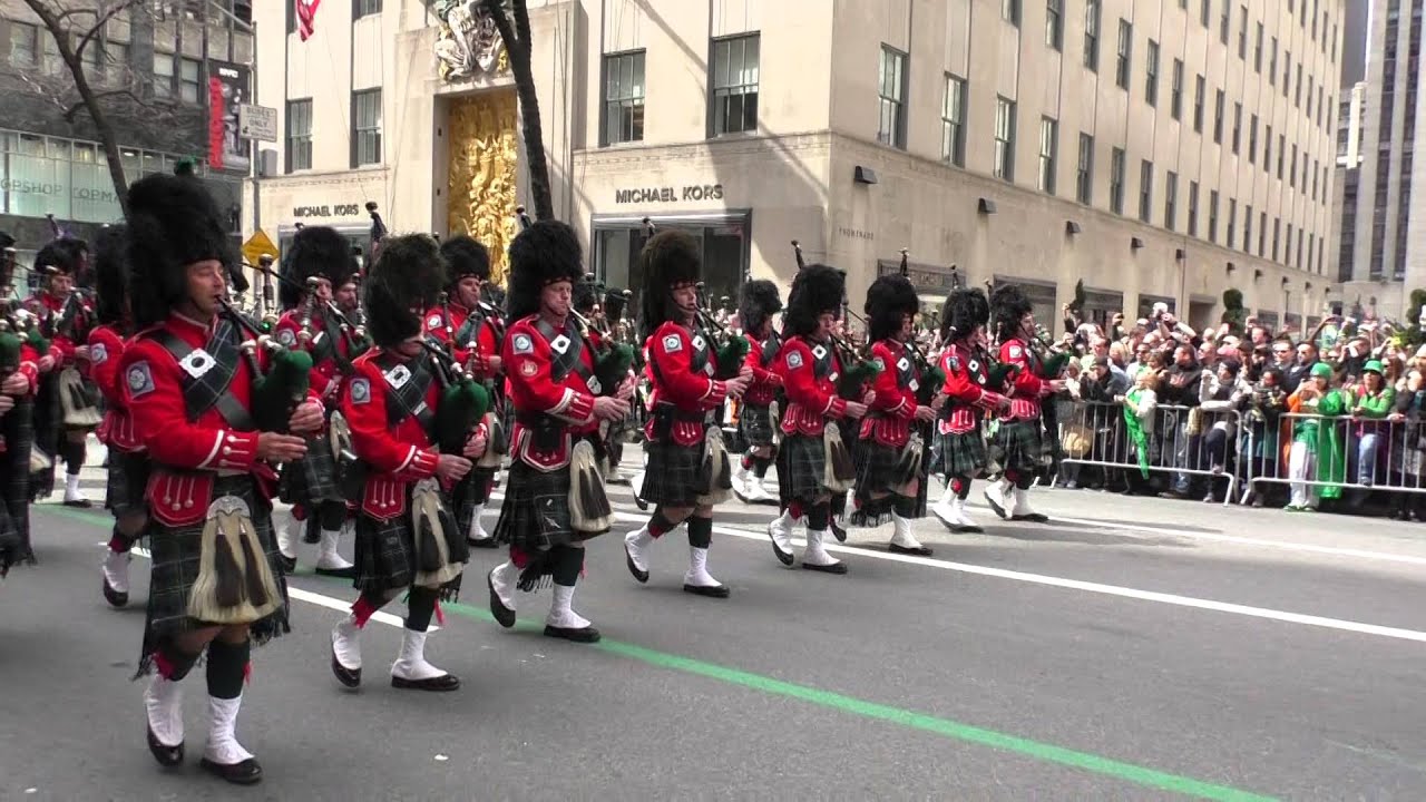 St. Patrick's Day Parade~NYC~2016~Emerald Society FDNY Pipes and Drum Band~NYCParadelife