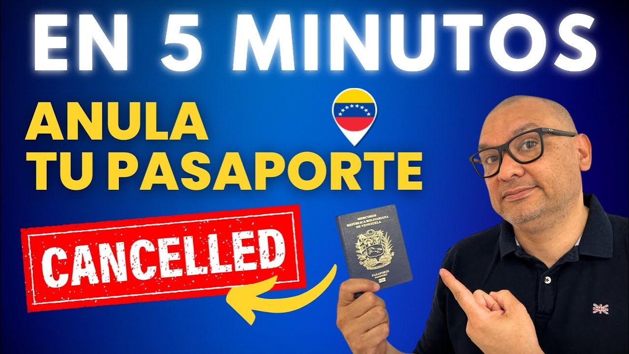 Anulación de Pasaporte Venezolano en 5min | SAIME | [Junio 2024]