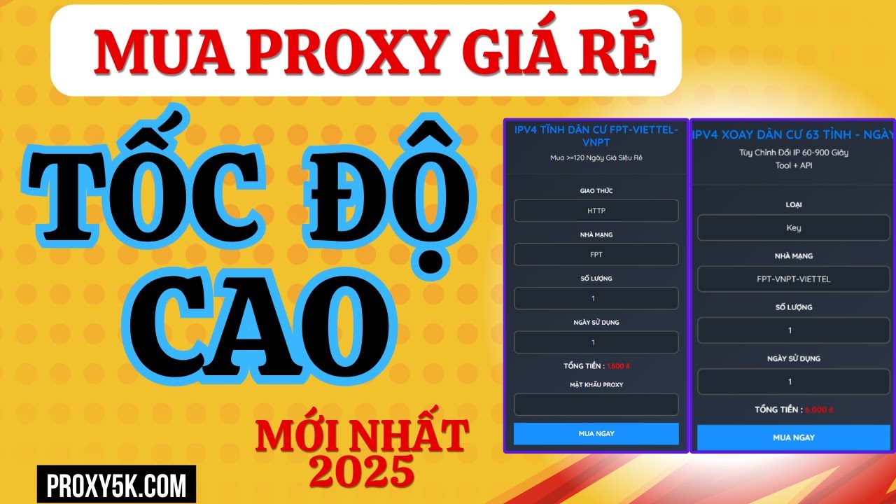 Mua Proxy Ở Đ&acirc;u Uy T&iacute;n | T&igrave;m Mua Proxy Gi&aacute; Rẻ, Tốc Độ Cao
