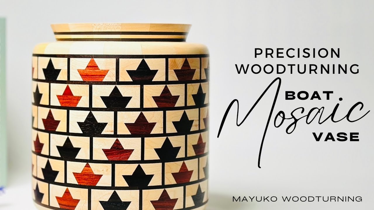 Precision Woodturning: Boat Mosaic Vase