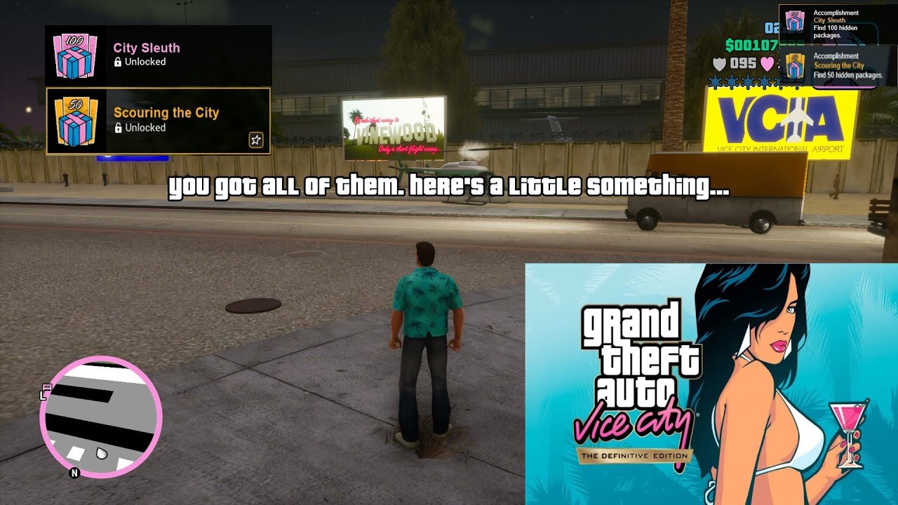 GTA Vice City Definitive Edition 100% - All 100 Hidden Packages - City Sleuth Achievement / Trophy