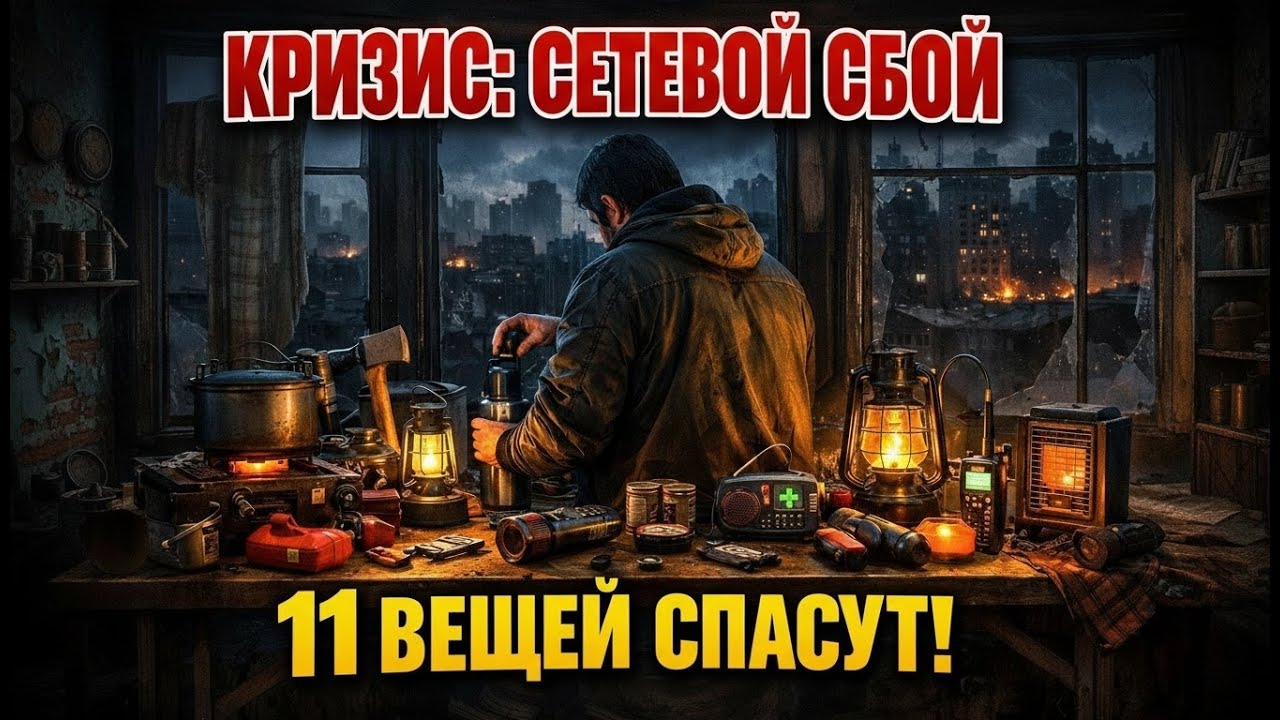 КРИЗИС: 11 вещей, которые СПАСУТ вашу жизнь после сетевого сбоя
