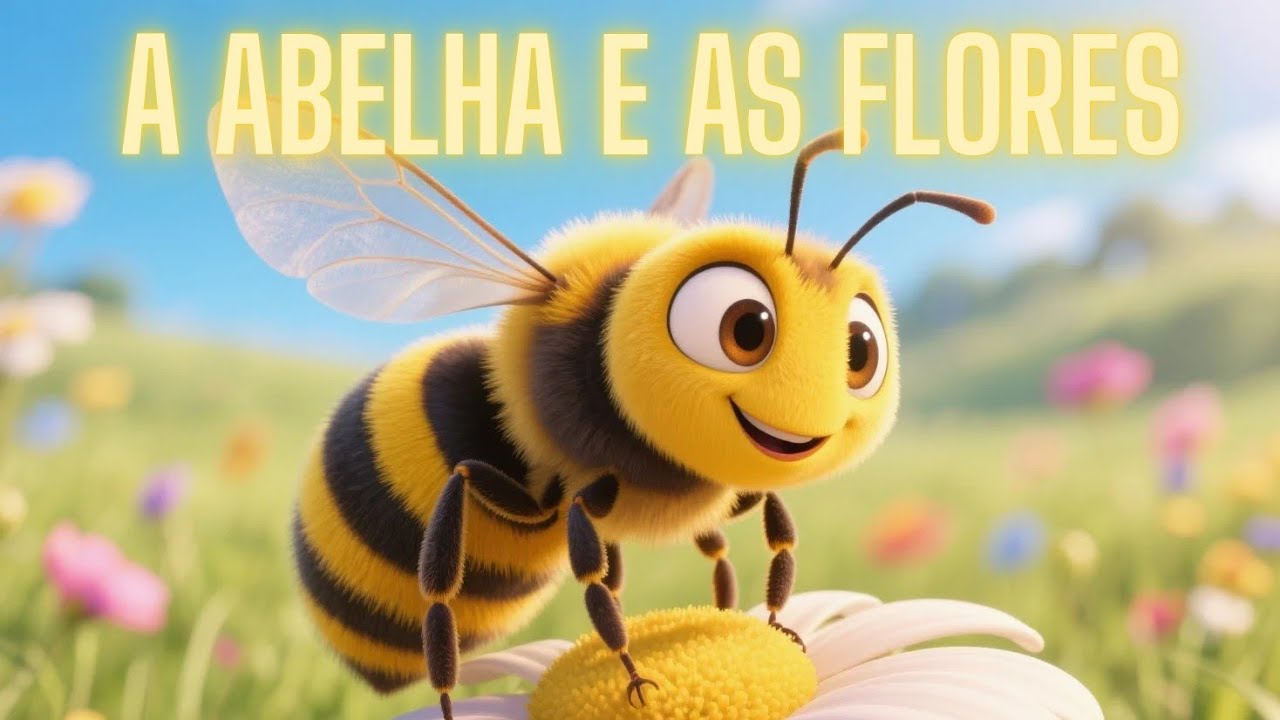 A ABELHA E AS FLORES- HISTÓRIAS INFANTIS 
