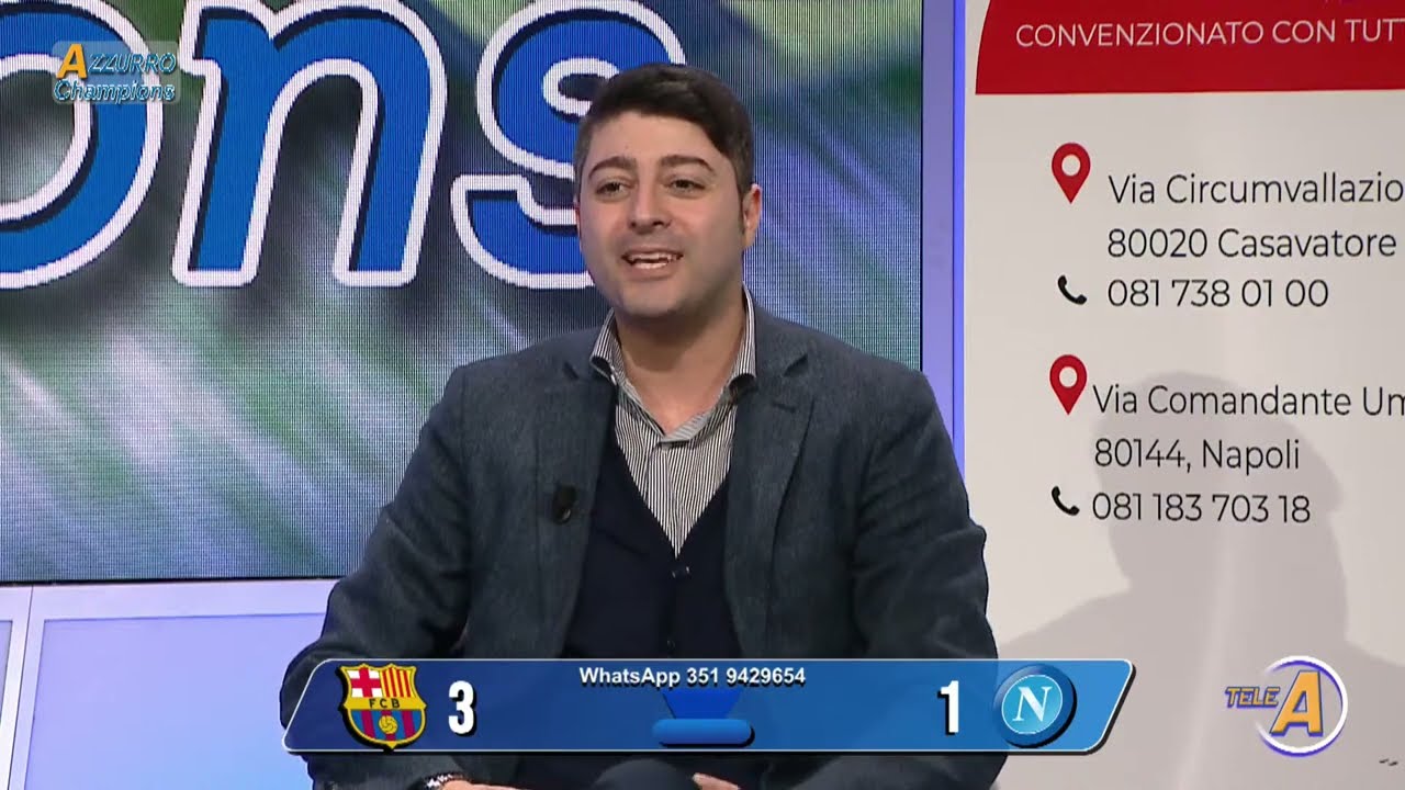 AZZURRO CHAMPIONS POST BARCELLONA NAPOLI DEL 12 MARZO 2024