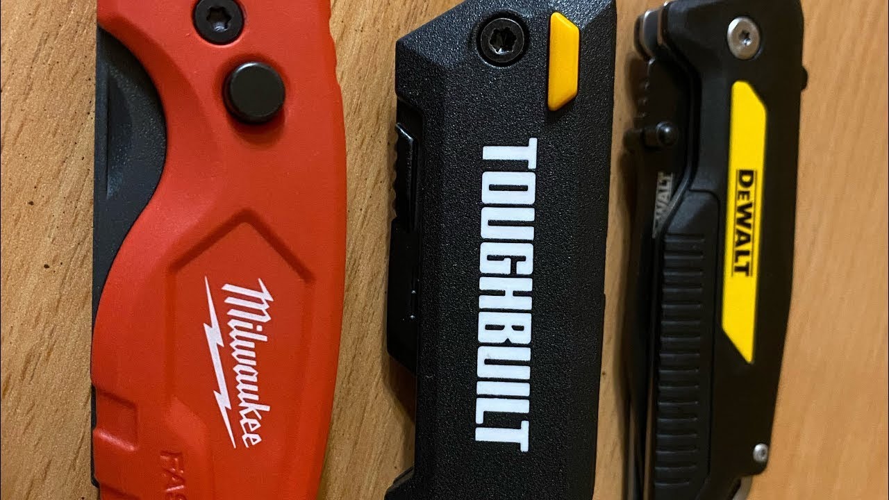 Обзор ножей Milwaukee ,TOUGHBULT ,DeWALT.