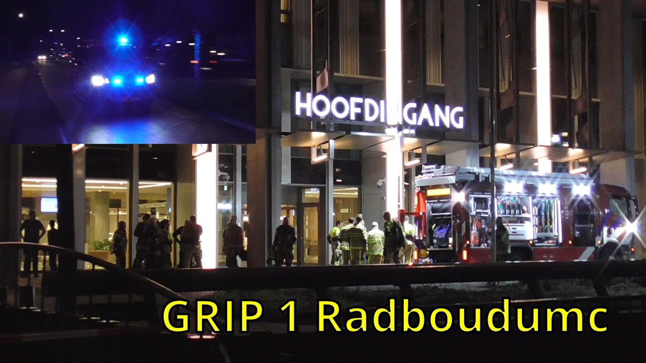 [GRIP 1] Zeer grote brand Radboudumc Nijmegen - HOvD-B 08-9391 met spoed
