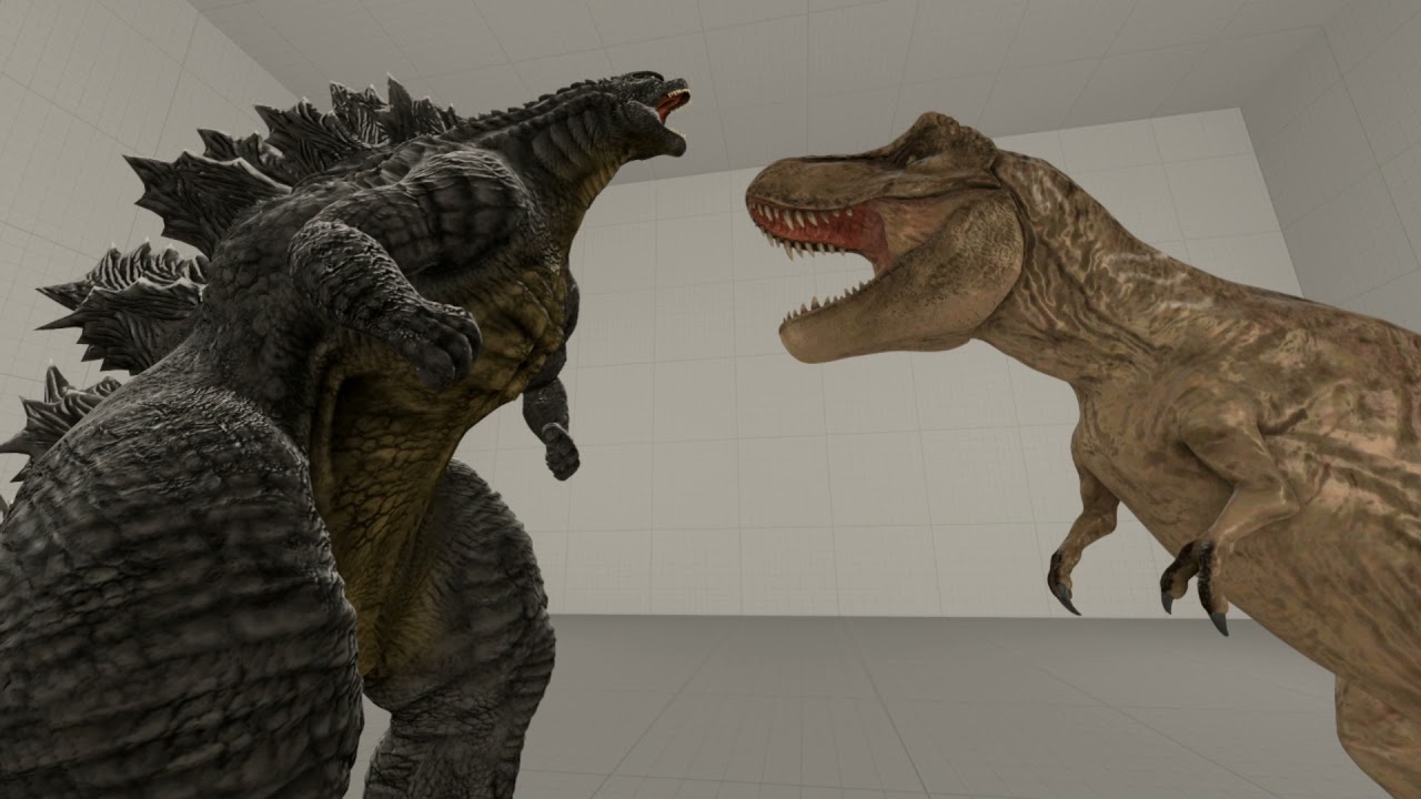 Godzilla and T Rex (Inspired by SXR123)