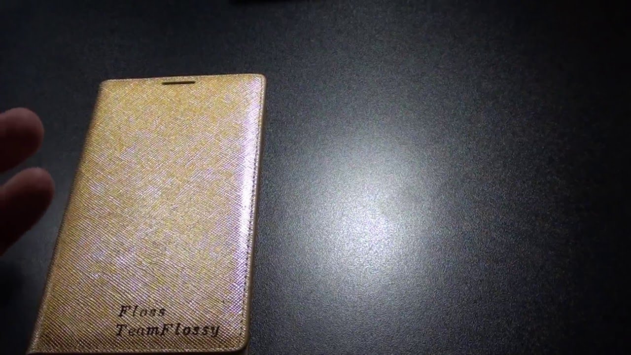 LAYBLOCK Saffiano Leather Flip Case for Galaxy NOTE 3 - Gold