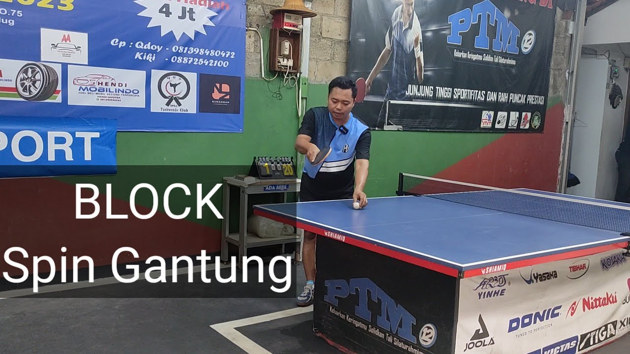Cara mengembalikan spin gantung putaran banyak tenis meja