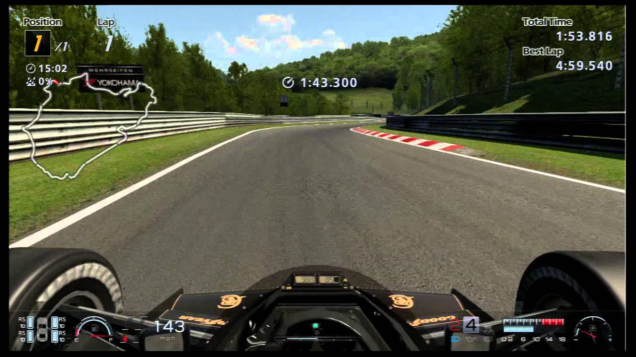Gran Turismo 6 Ayrton Senna Lotus 97T 4:56.589 SUB 5-Minute Nurburgring Nordschleife Lap