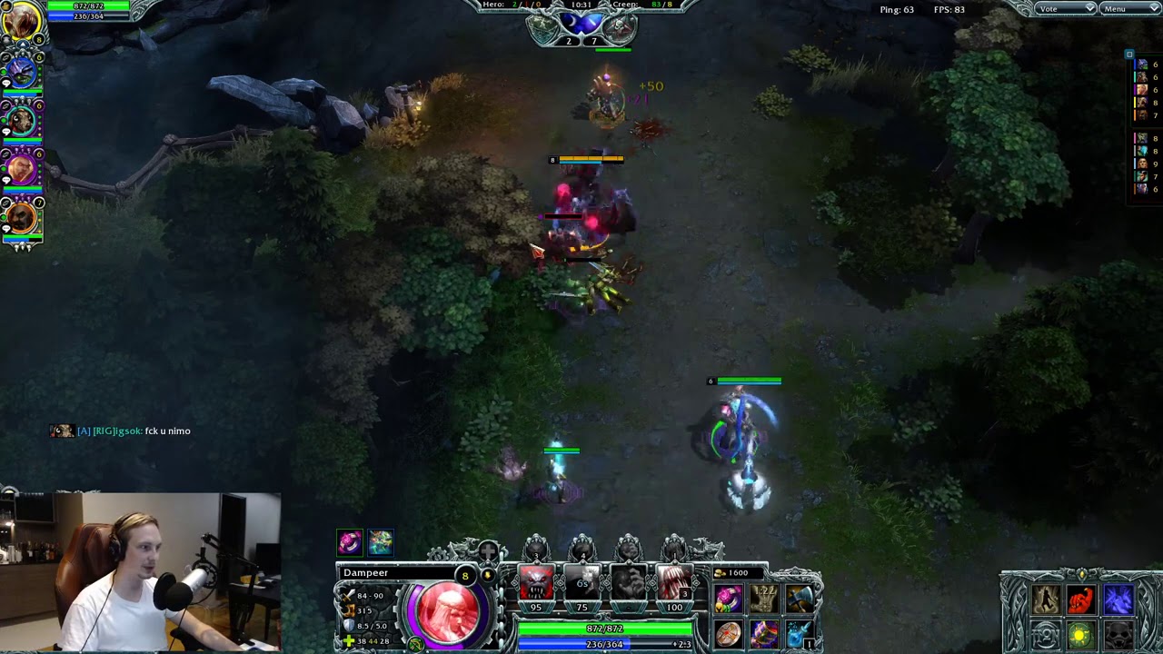 HoN | Zlapped Plays Dampeer | December 5th (2020)