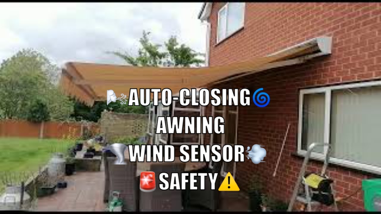 🌬️Auto-Closing Awning: Wind Sensor Safety Feature!💨 | Best Awning Protection Sensor🛡️