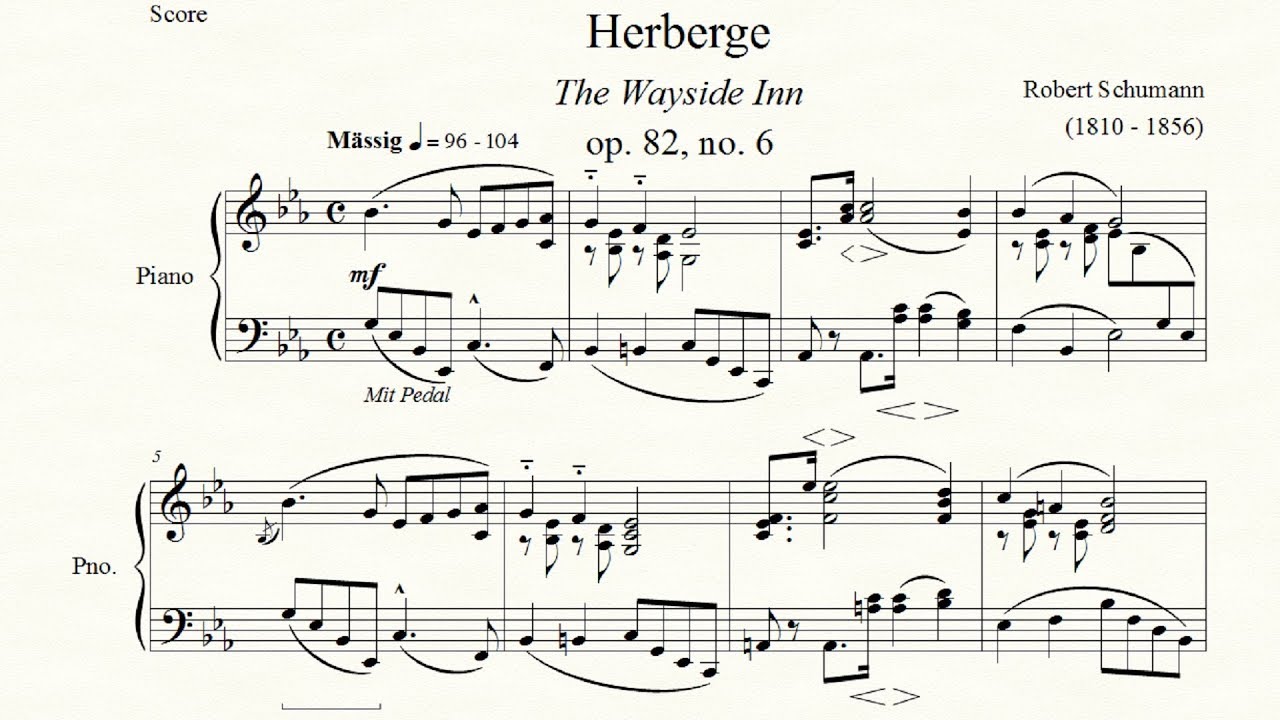 Herberge (The Wayside Inn) (op. 82, no. 6) - Robert Schumann - Piano Repertoire 9