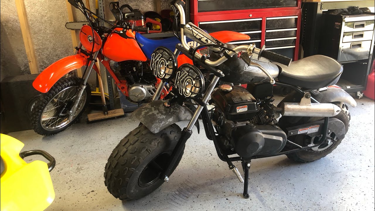 Coleman mini bike free 10 minute upgrade makes it 8mph faster