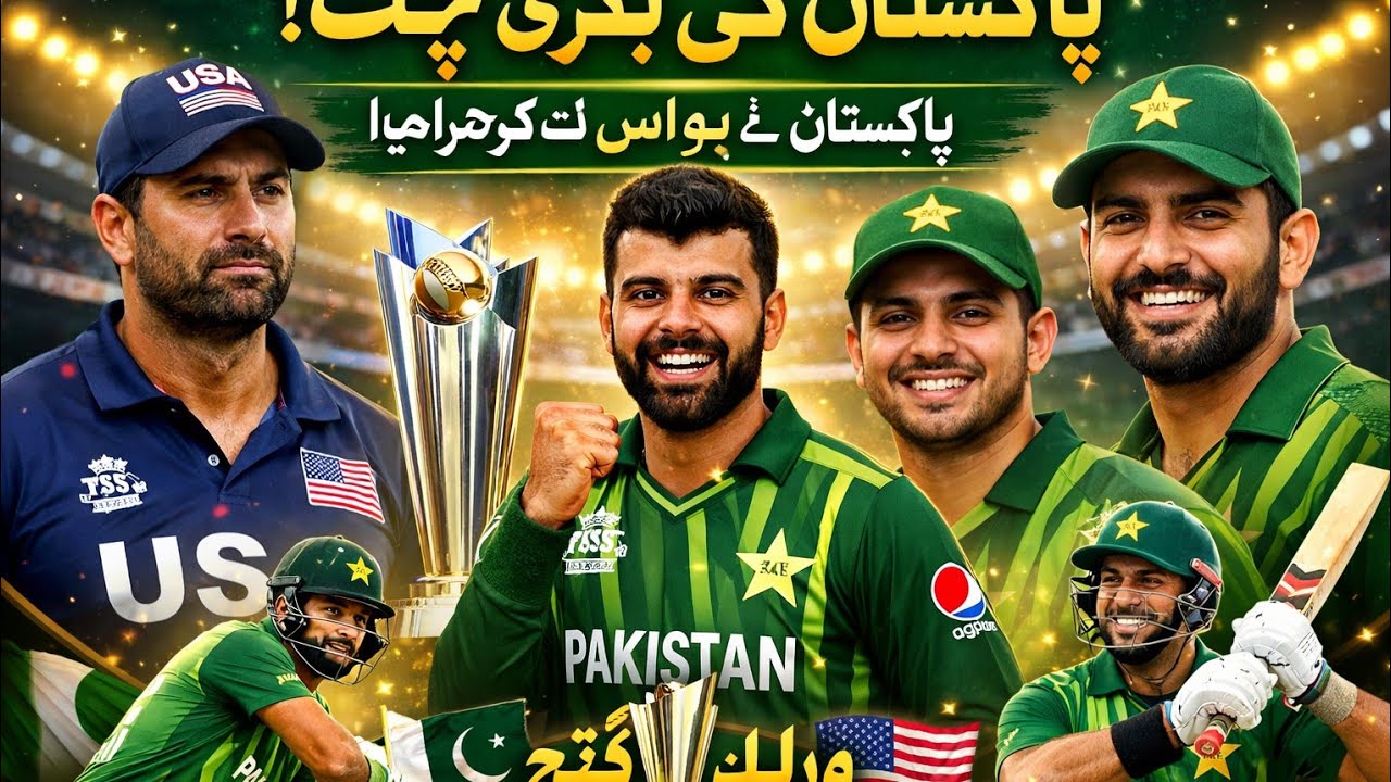 Pakistan vs USA highlights | Pakistan win the match 32 runs | Babar Azam good batting