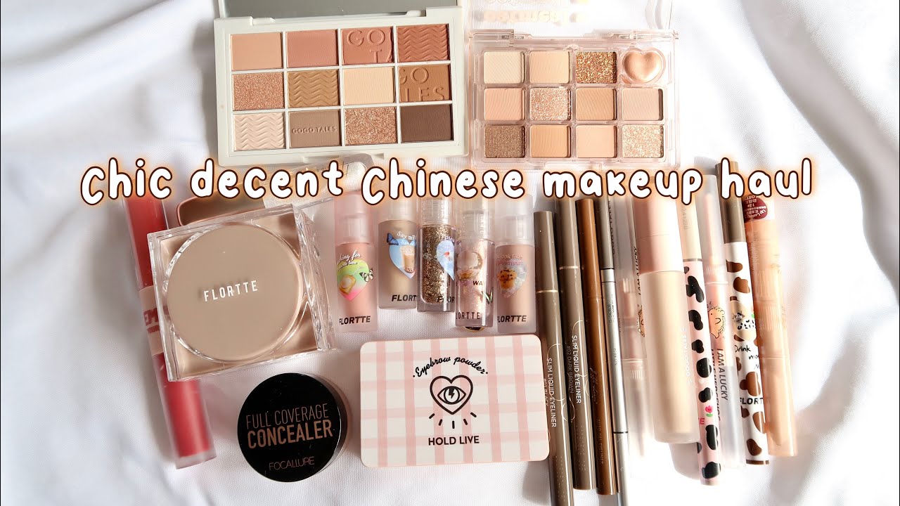 Chic decent Chinese affordable makeup unboxing haul| review