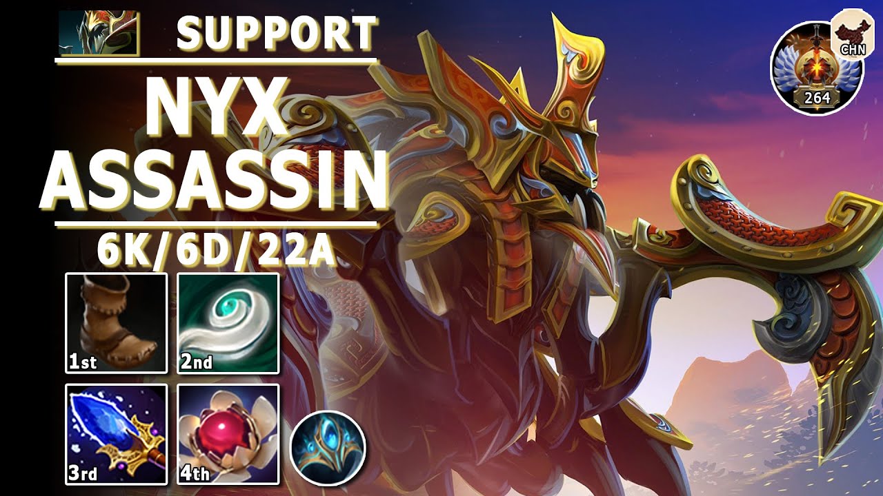 Nyx Assassin Soft Support | 7.31b | Pos 4 NA Guide | Dota 2 Immortal Gameplay