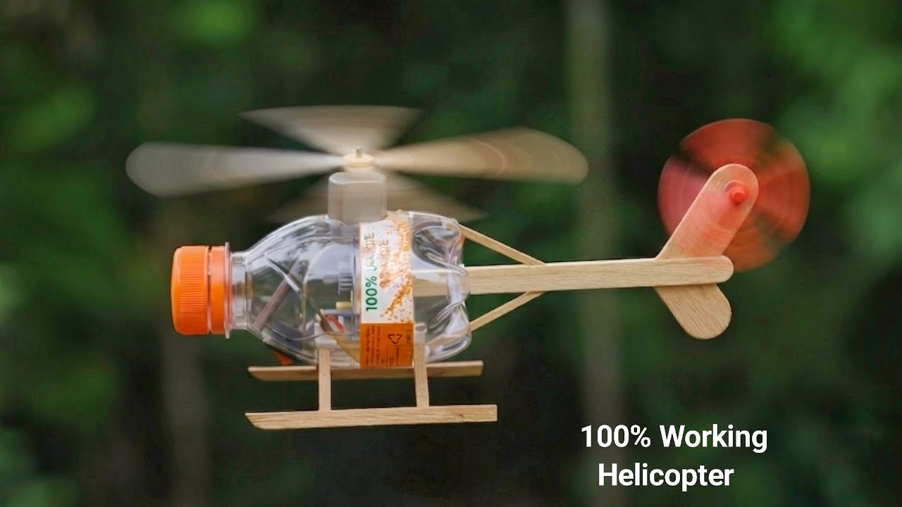 How To Make Helicopter at Home || Plastic bottle 100% flying helicopter #helicopter 