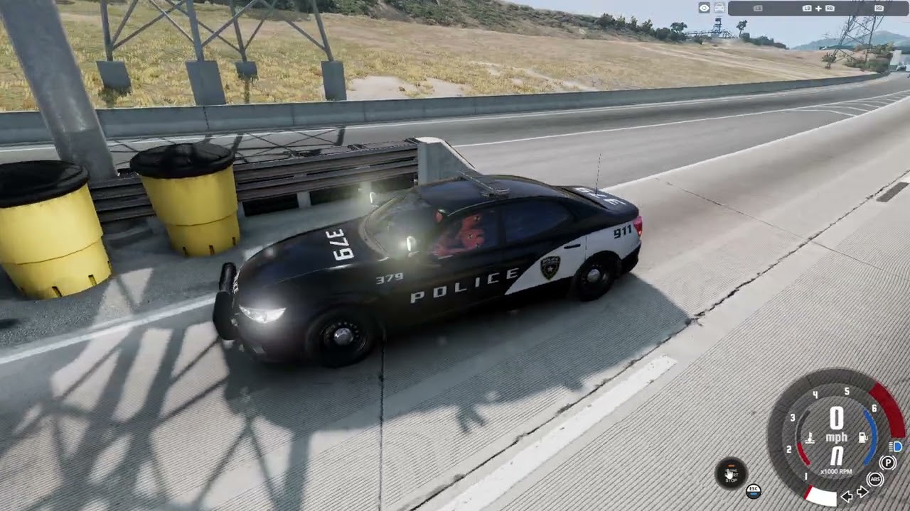 I Escape the Law in BeamNG Drive - Fast Car Testing