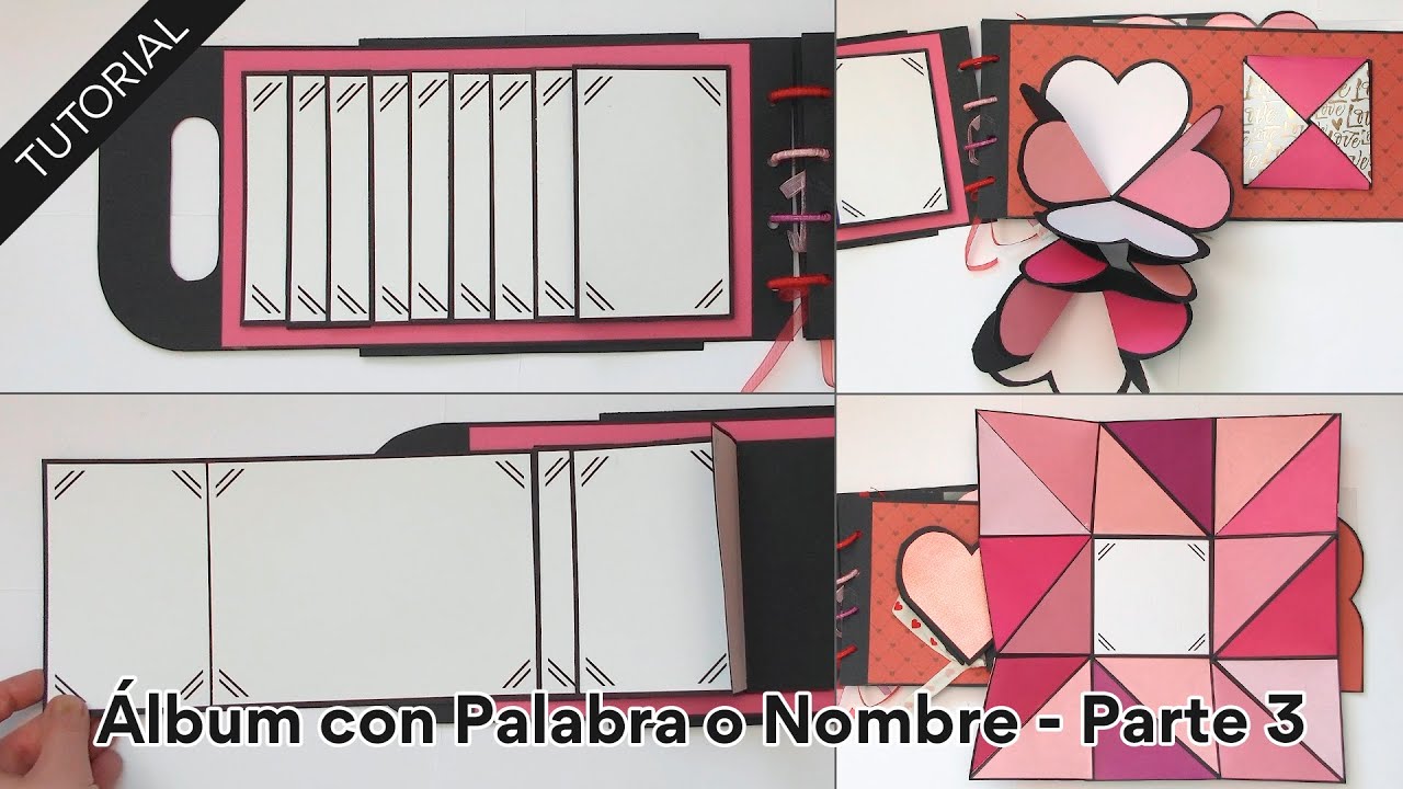 Tutorial: Álbum con Palabra o Nombre - Parte 3🤩 ¡cascada en cualquier tamaño!😍