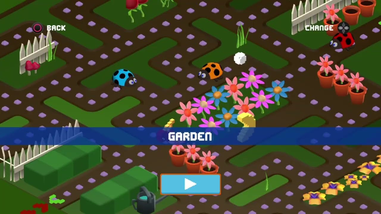 Multiplayer practice • 4 player chaos • Pac-Man 256 • Garden theme & 256 classic |