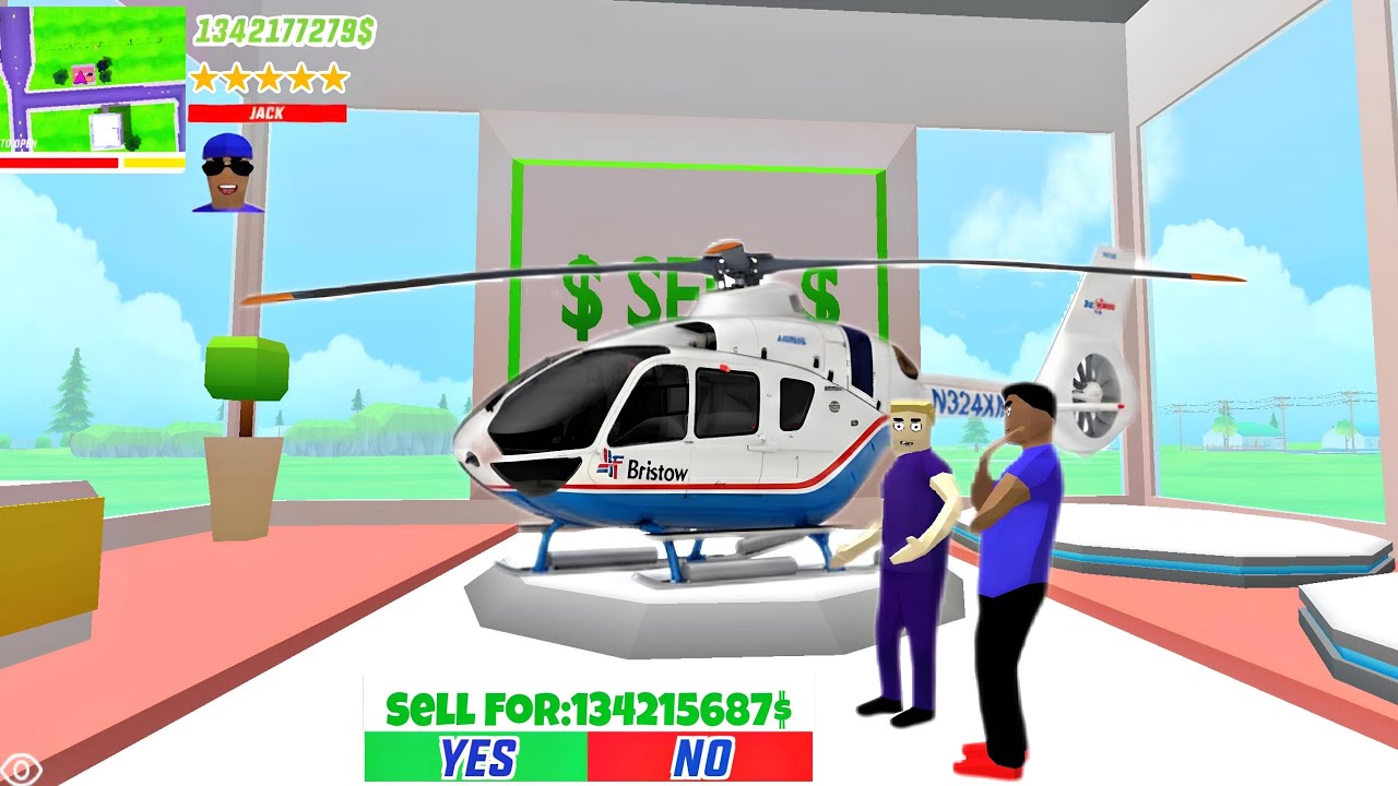 Selling Jack Most Expensive Helicopter in Dude Theft Wars !!! 😱