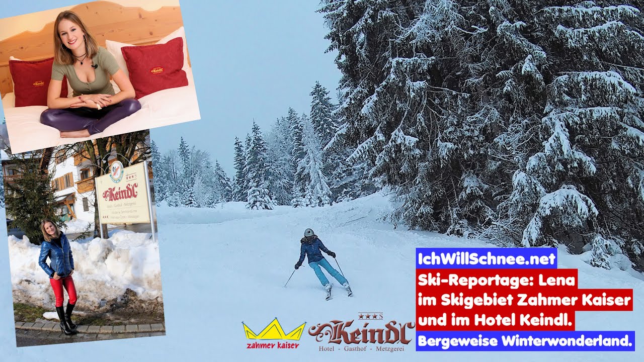 Winterwonderland Keindl mit Lena: Skigebiet Zahmer Kaiser, 02/19.