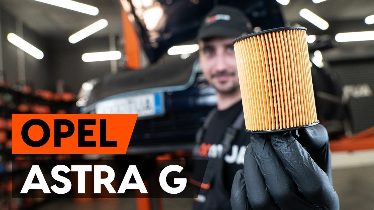 Jak wymienić filtr oleju i oleje silnikowe w OPEL ASTRA-G CC 1 (F48_,F08_) [TUTORIAL AUTODOC]