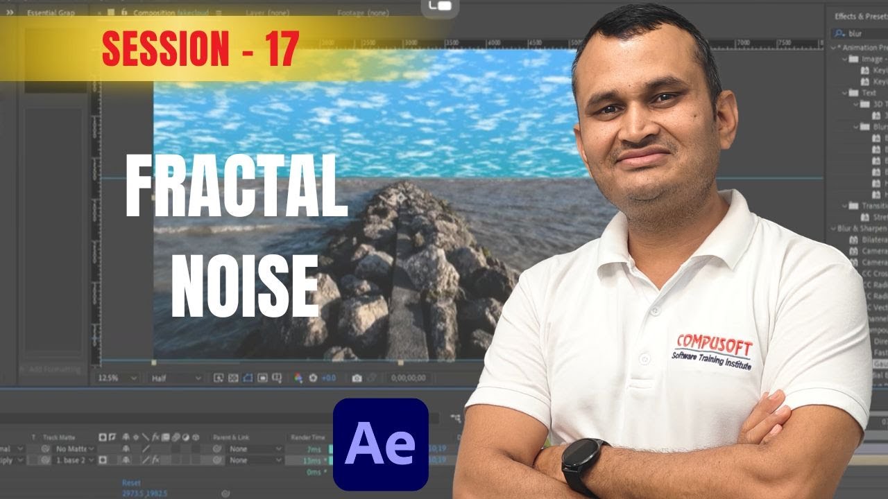 Session :17 Fractal Noise in After Effects | Ultimate Visual Effects Guide! |  CompusoftEducation
