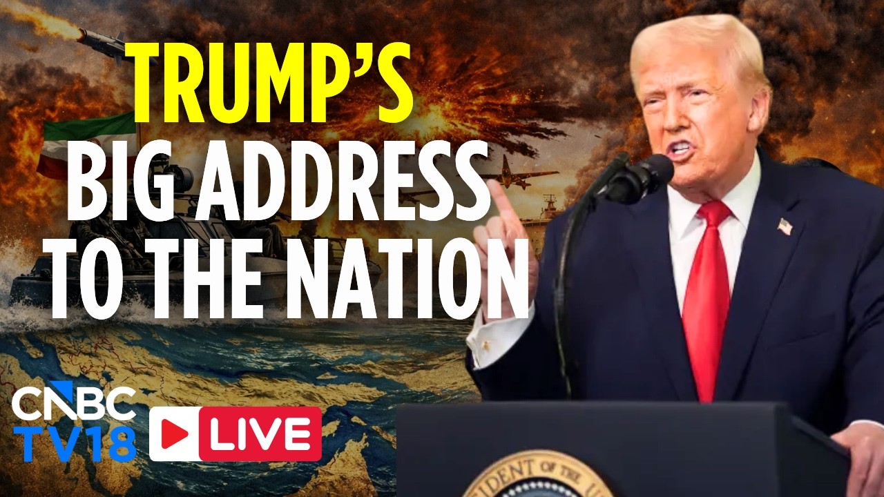 LIVE: President Trump Addresses The Nation on Iran War as His Approval Ratings Hit New Lows | N18G