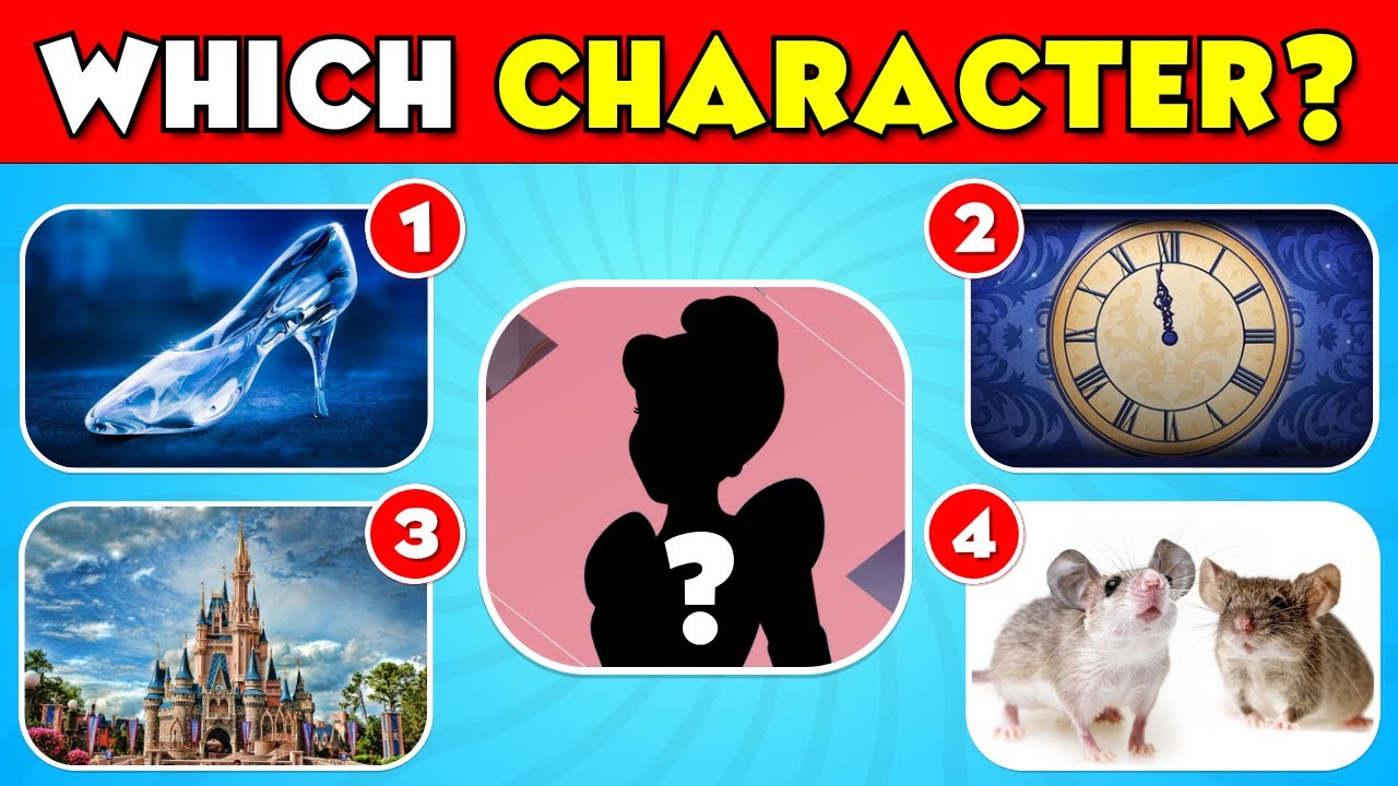 Guess the Disney Character by 4 Pictures 🧐 🔍