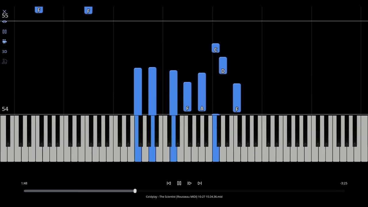 The Scientist Coldplay Piano Tutorial
