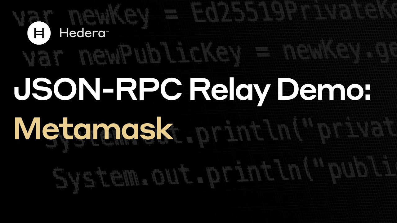 JSON-RPC Relay Demo: Metamask