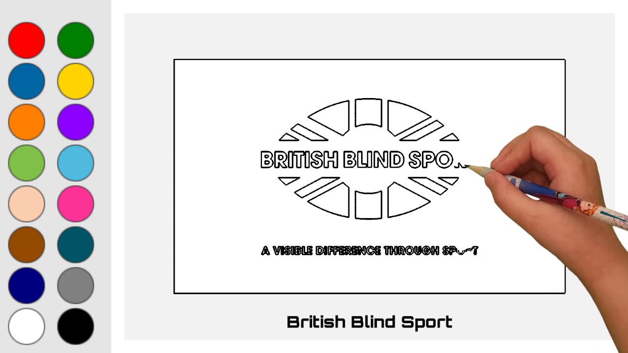 Coloring British Blind Sport Logo