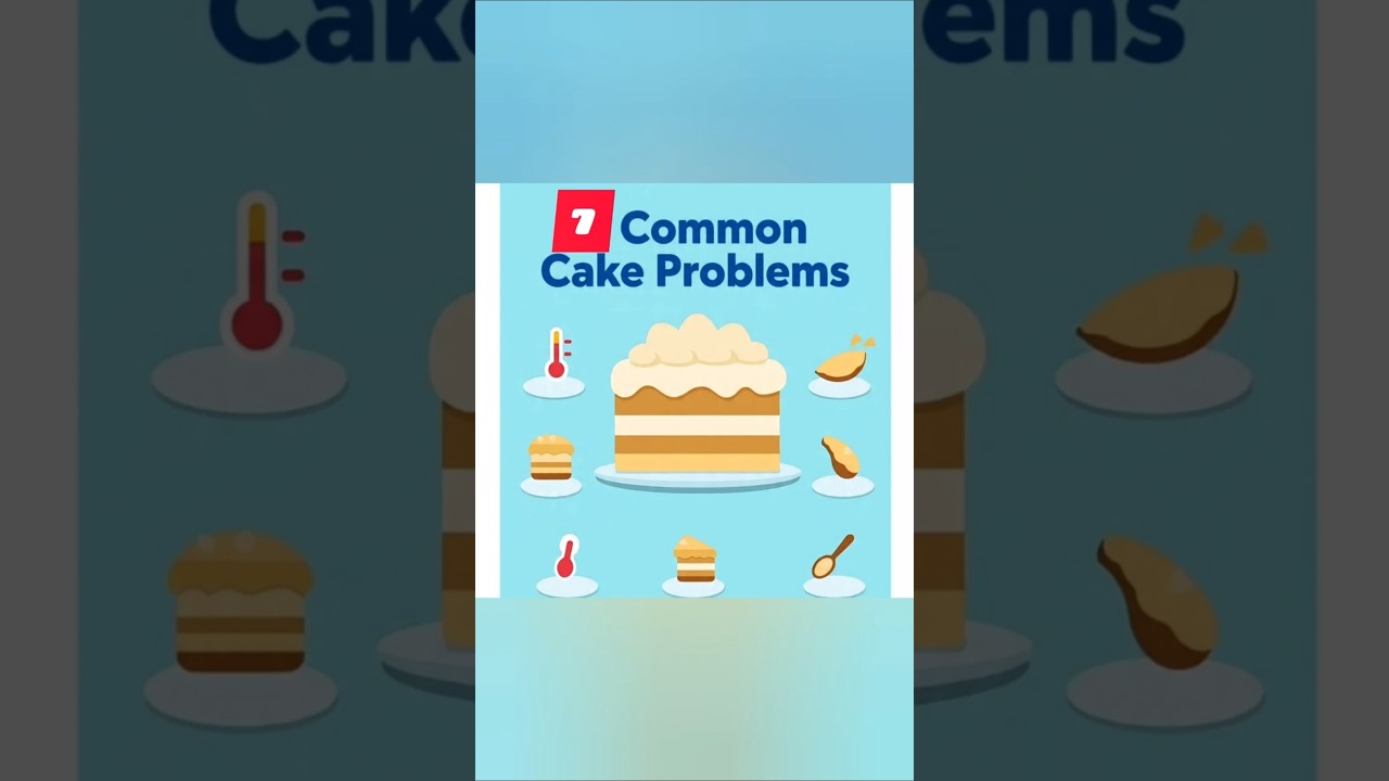 7 Common Cake Problems & How to Fix Them 🍰 | Baking Tips & Hacks