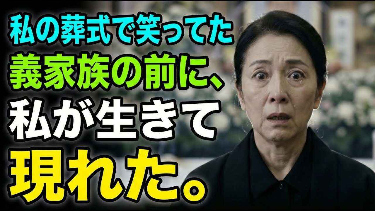 私の葬式で笑う義家族の前に、私が笑って現れた。| 朗読 | 感動する話 | スカッとする話 |