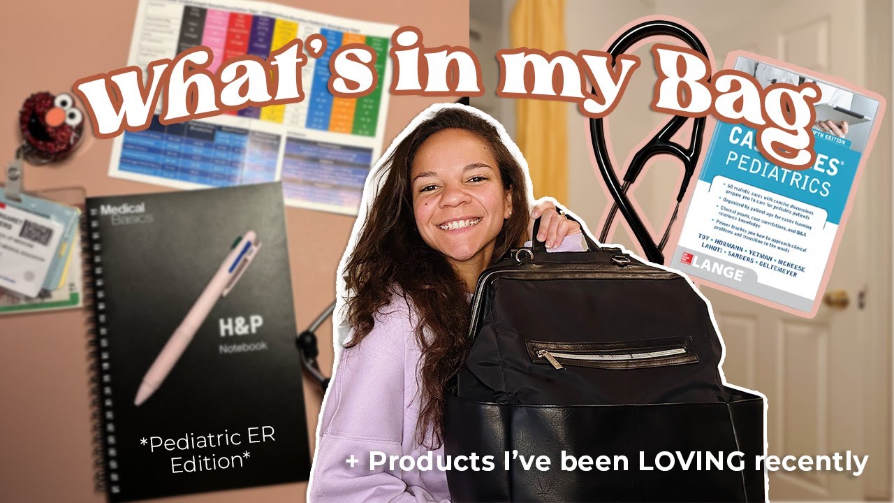 What’s in my bag pediatric ER edition | products I’m LOVING as a med student