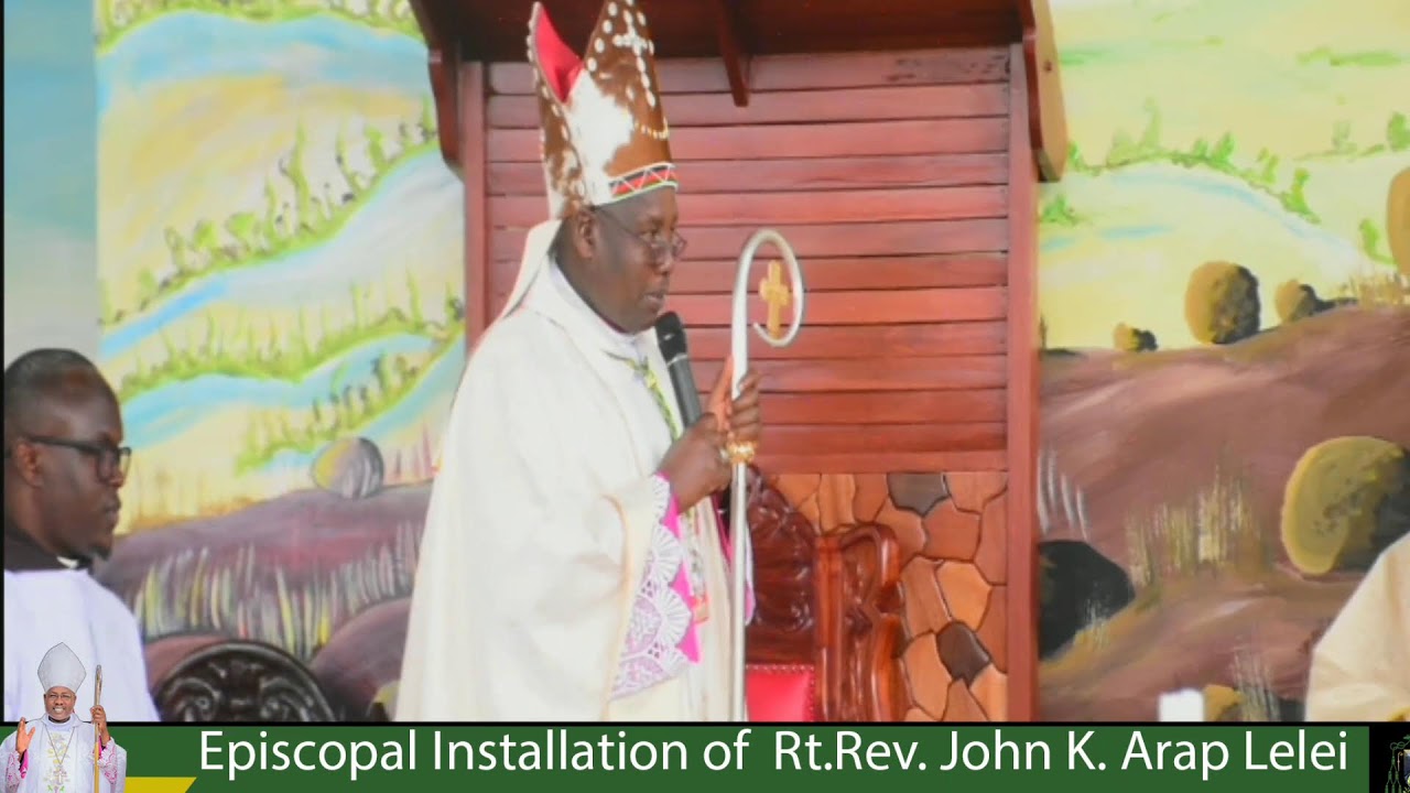 BISHOP RT.REV JOHN LELEI 1ST MASS CELEBRATION AT ST PETERS CATHEDRAL KAPSABET.