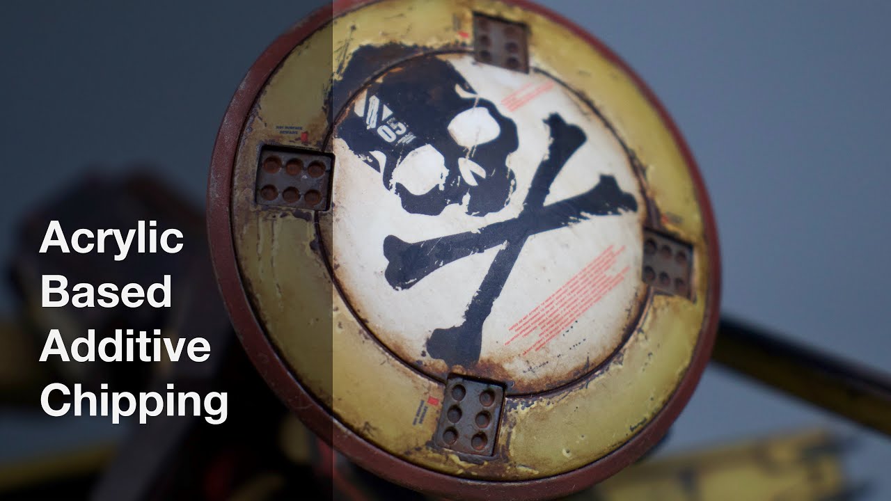 Gundam Model kit Weathering⎜Additive Acrylic based weathering⎜Chipping video⎜4k