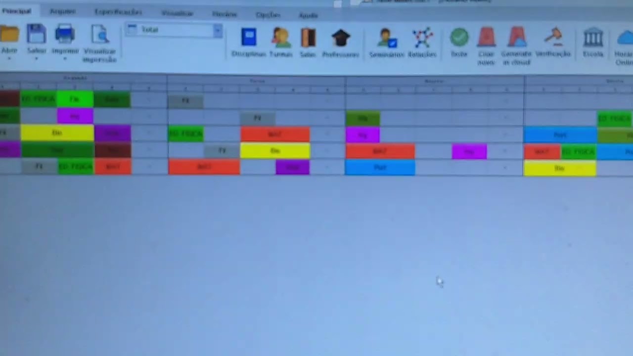 Como fazer um horário de aula no aSc Time Tables