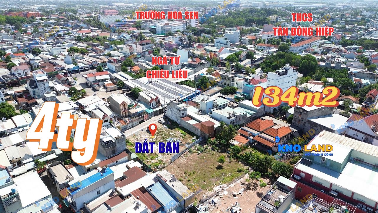 Bán đất 134m2 - Giá chỉ có 4ty còn TL. Gần ngay nghã 4 Chiêu Liêu. Sổ hồng riêng 
