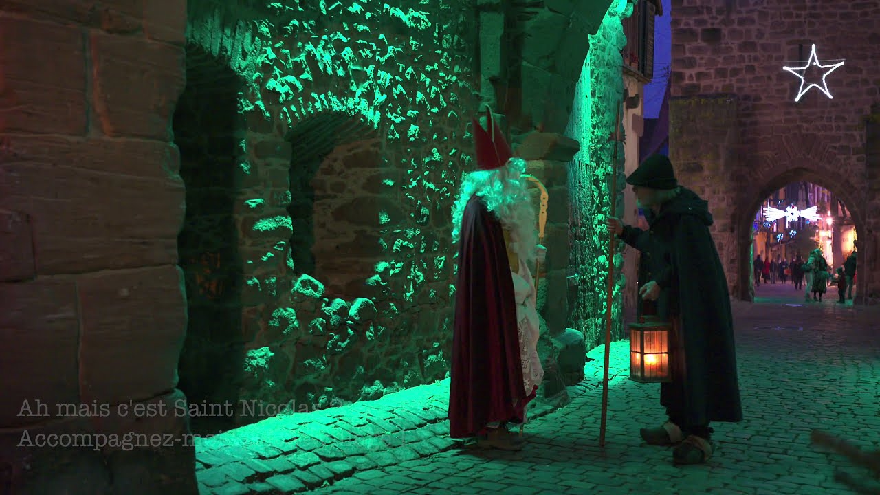 La visite secrète de Saint-Nicolas à #Riquewihr, #Alsace