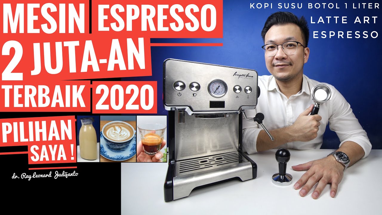 MESIN KOPI ESPRESSO 2 JUTA - AN TERBAIK 2020 ! RESEP KOPI SUSU BOTOL ! - Ferratti Ferro FCM 3605