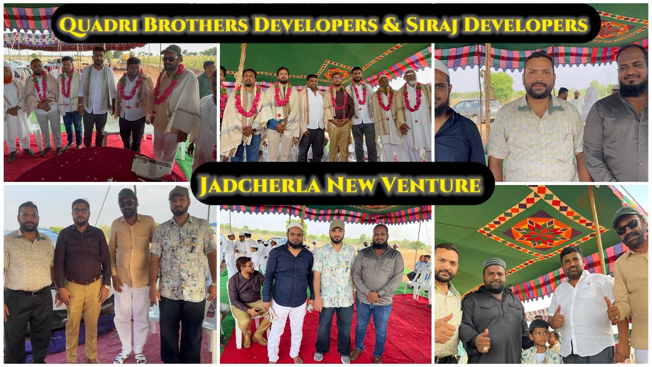 Jadcherla New Venture | Open Plots DTCP+Rera Approv | Quadri Brothers Developers & Siraj Developers.