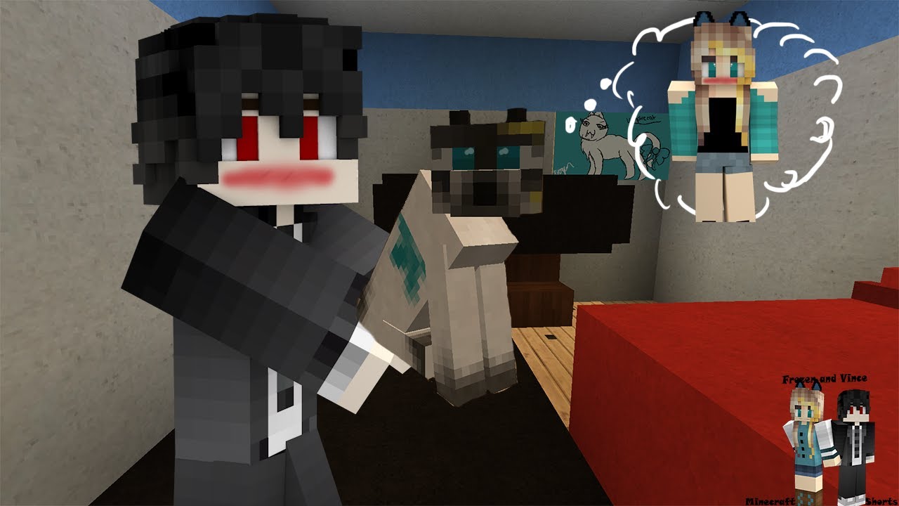 Vince's New Cat💓🐱| Frozen and Vince Minecraft Shorts Minecraft Roleplay| S1: Ep 2