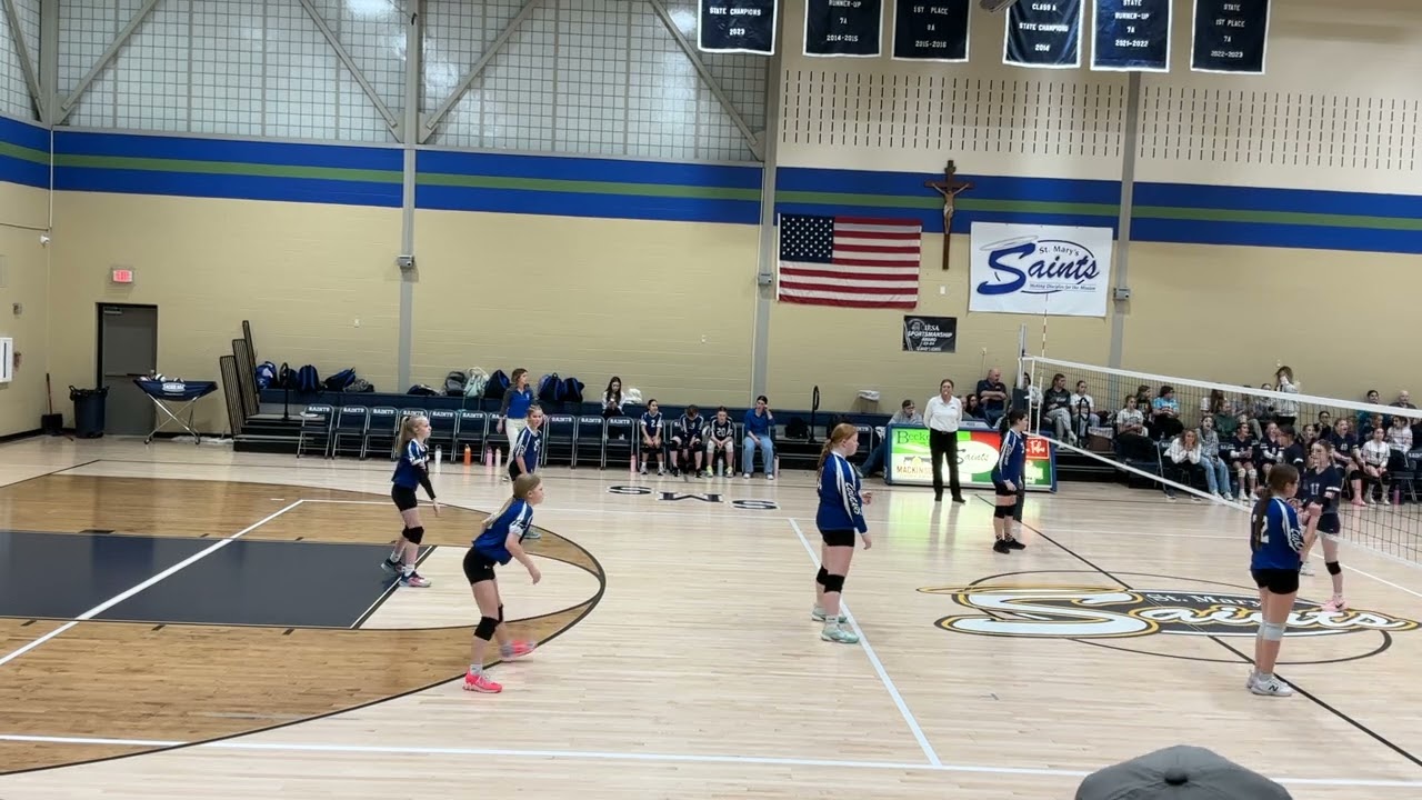 Vball 7th vs St Marys 1st and 2nd set 3/3/26